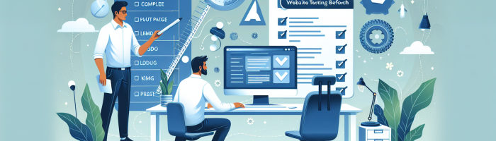 Cum testăm un site înainte de lansare: checklist complet